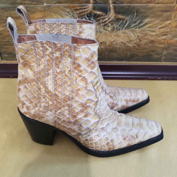 ganni snake boots